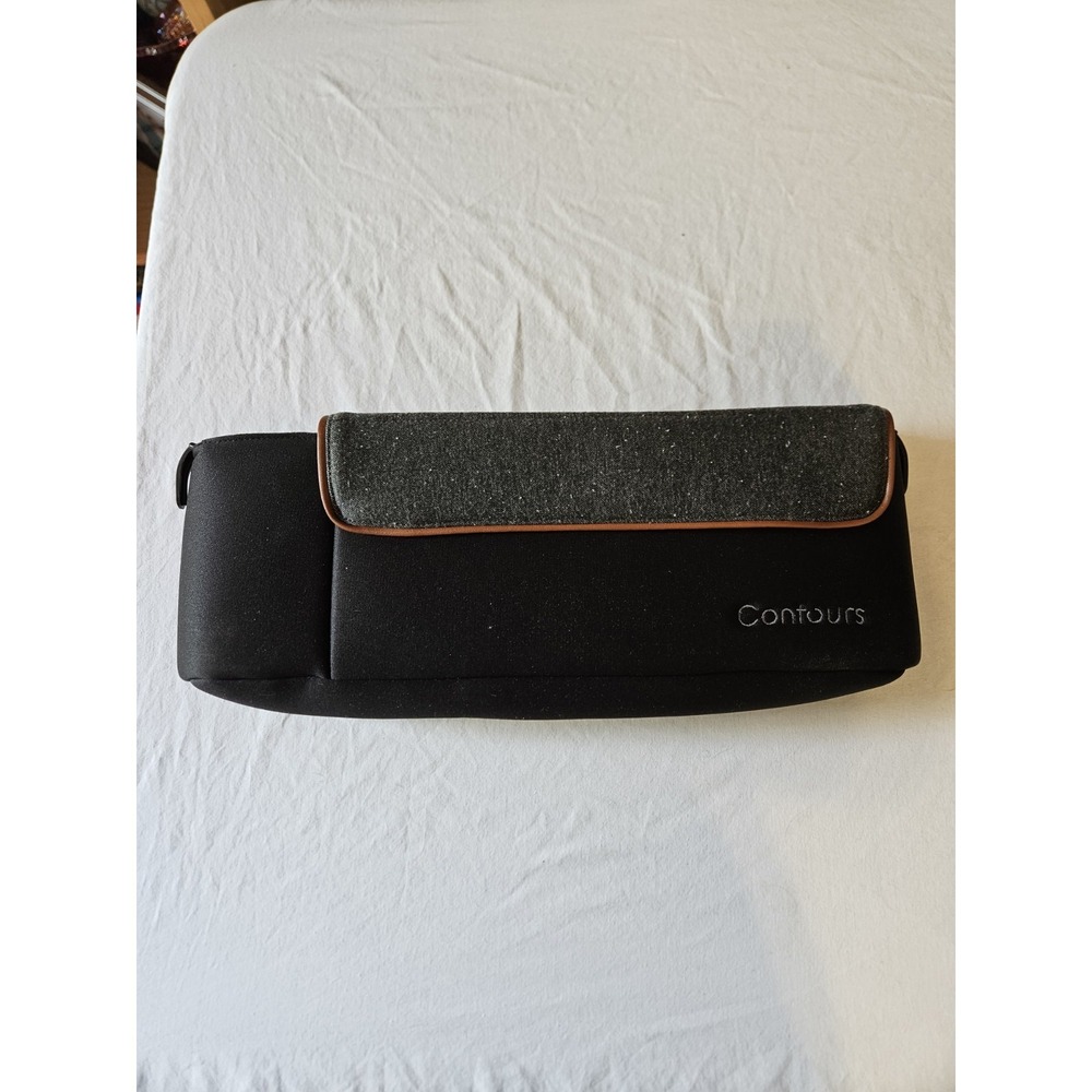 Contours Universal Stroller Organizer Black Gray Parent Console Storage Bag Cup